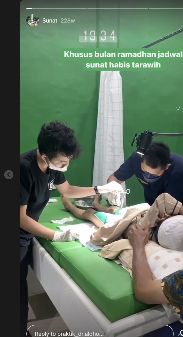 Dokumentasi layanan sunat di Praktik dr. Aldho